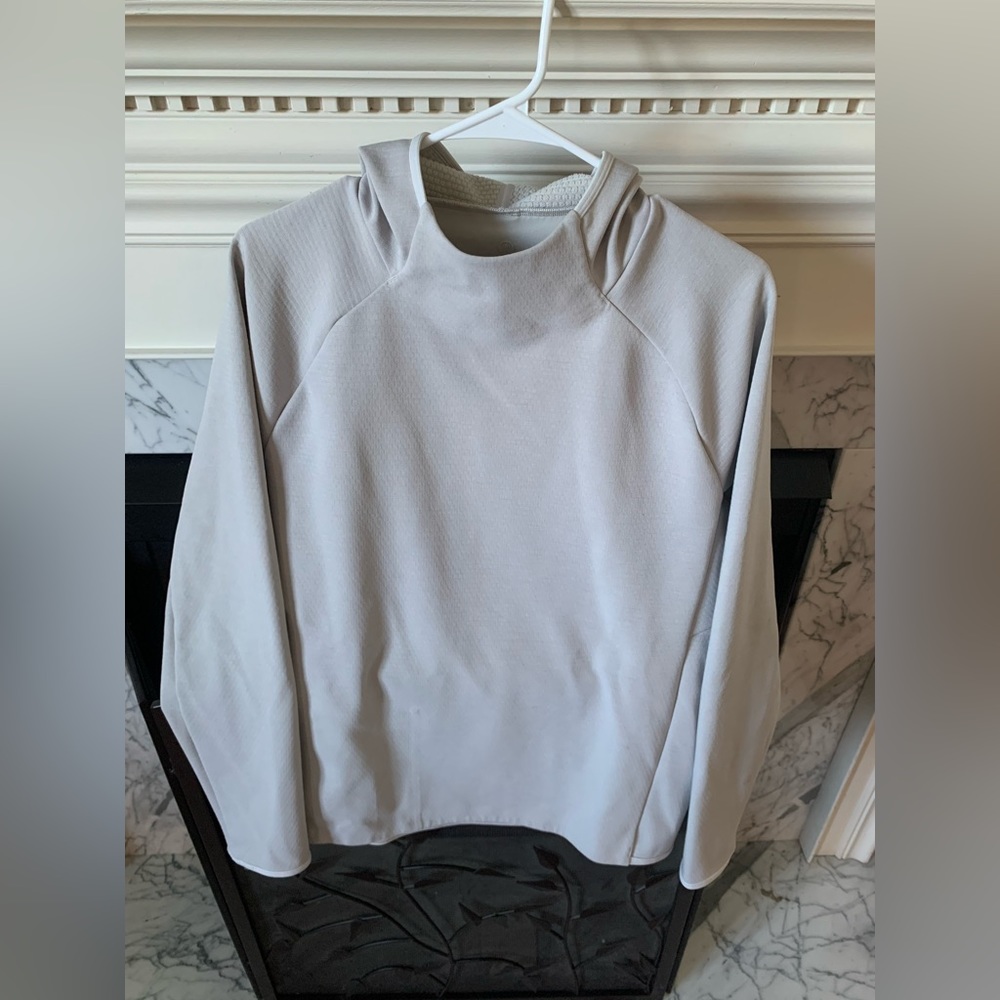 Lululemon men’s grid liner fleece hooded sweatshirt